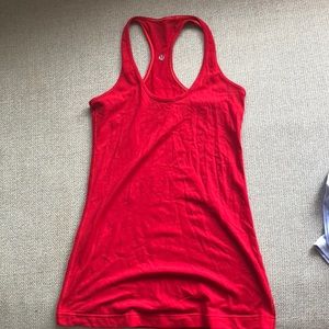 Red reversible cool racerback lululemon
